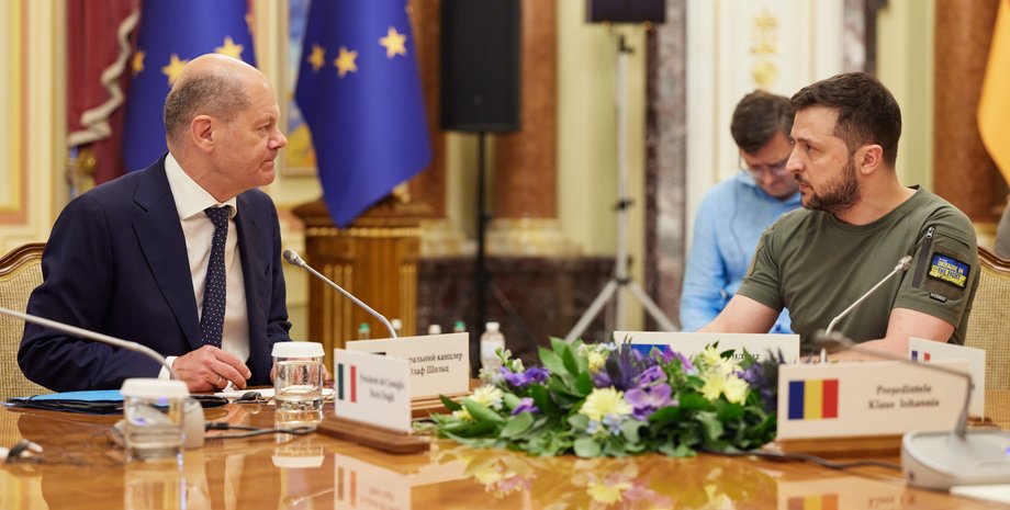 Володимир Зеленський, Олаф Шольц, Київ, фото