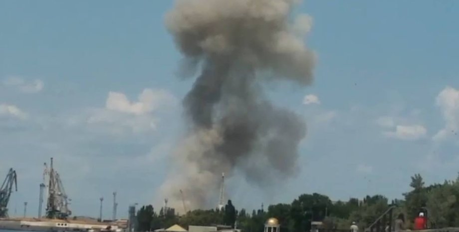 Взрывы в Бердянске