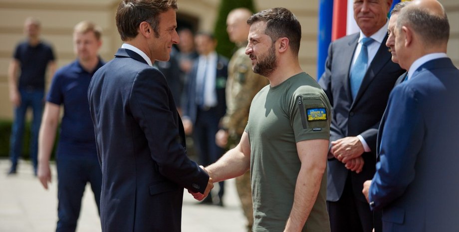 Емманюель Макрон, Володимир Зеленський