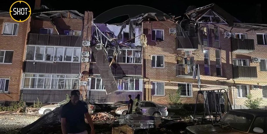 Атака дронов в Примосрько-Ахтарске