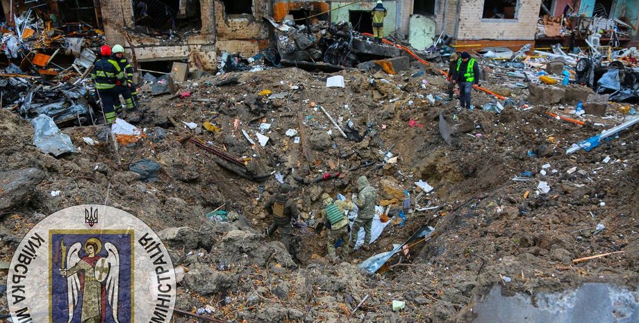 Война, Украина, Киев, ракетный удар, фото