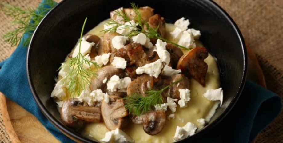 банош с грибами