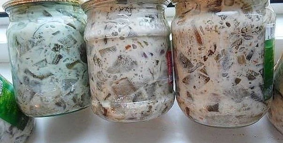 баклажаны в майонезе, консервация