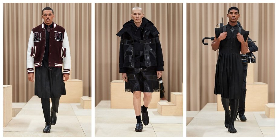 Burberry, коллекция осень-зима, мужская мода, коллаж