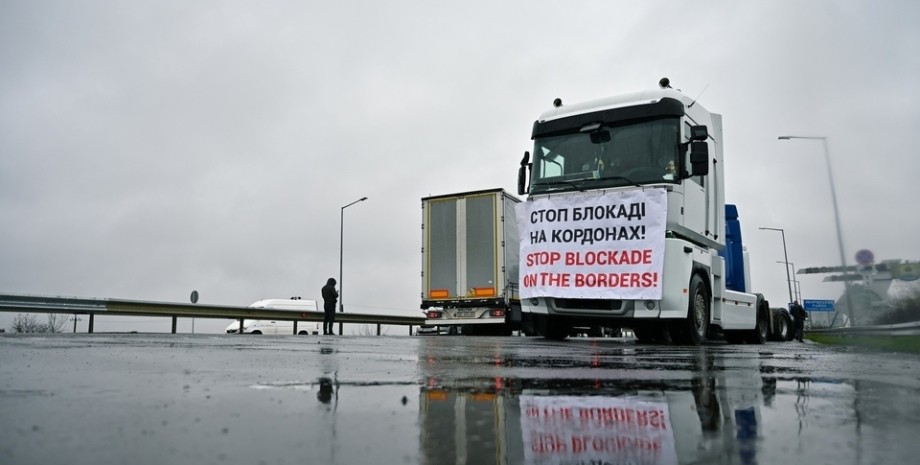блокада польського кордону, перевізники, страйк, кордон, перетин кордону
