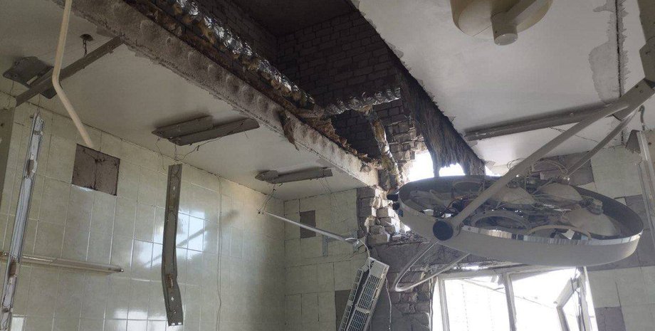 обстріл Херсонська область, обстріл Берислав, обстріл лікарня Берислав, обстріл лікарня Херсонська область, ЗС РФ лікарня Берислав