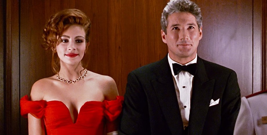 красуня, червона сукня, Джулія Робертс, Річард Гір