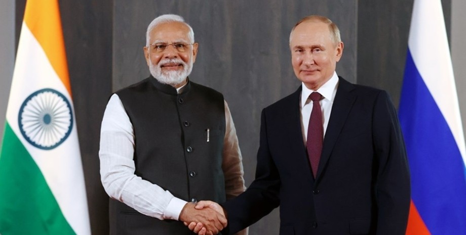 Нарендра Моді та Путін Індія Росія закупвлі нафти мита США