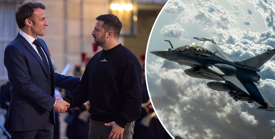 зеленський макрон угода,  винищувач Rafale, угода франція україна, зброя для україни