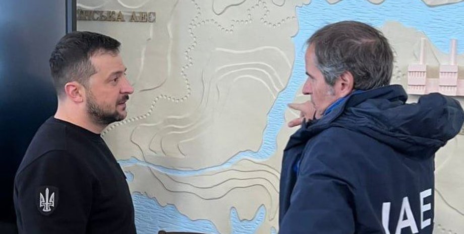 Рафаэль Гросси в Украине, визит Зеленского в Запорожску область