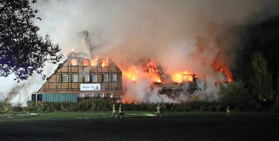 Пожежа притулок біженці Німеччина українці підпал