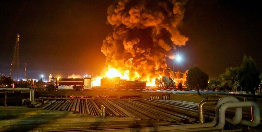 Вибухи, Іран, пожежа