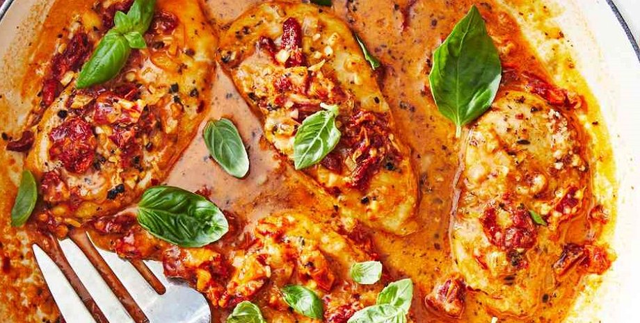 Блюдо "Marry Me Chicken", курица женись на мне, курица рецепт, американская кухня, курица рецепт