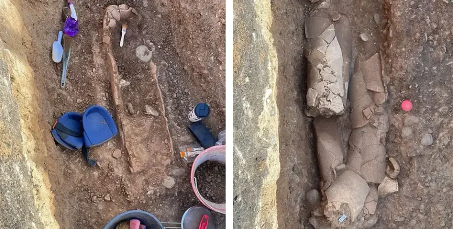 Італія, Сардинія, археологи, археологія, розкопки, кераміка, некрополь, поховання, останки, амфора, історія