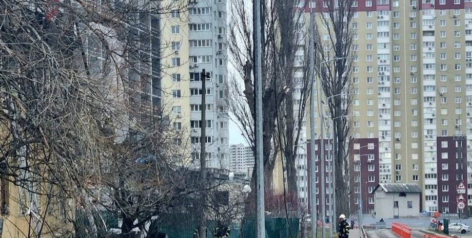 Киев, Украина, война, удар, фото