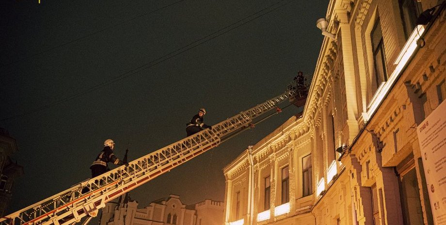 бар Гнездо, пожар, загорелось заведение в Киеве