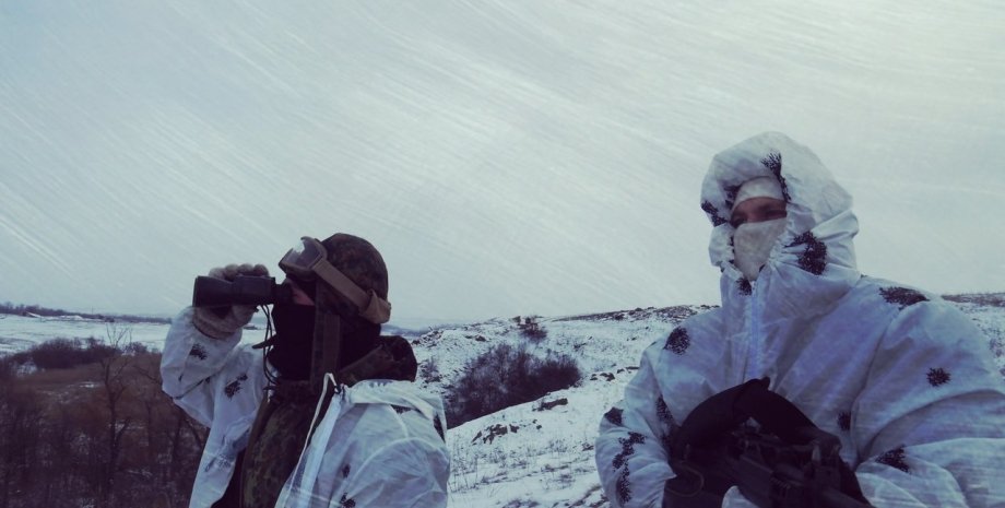Бойцы АТО в Донбассе / Фото пресс-центра полка "Азов"