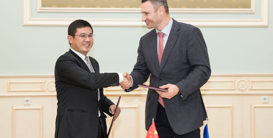 Ду Фей и Виталий Кличко / ФОТО: kievcity.gov.ua