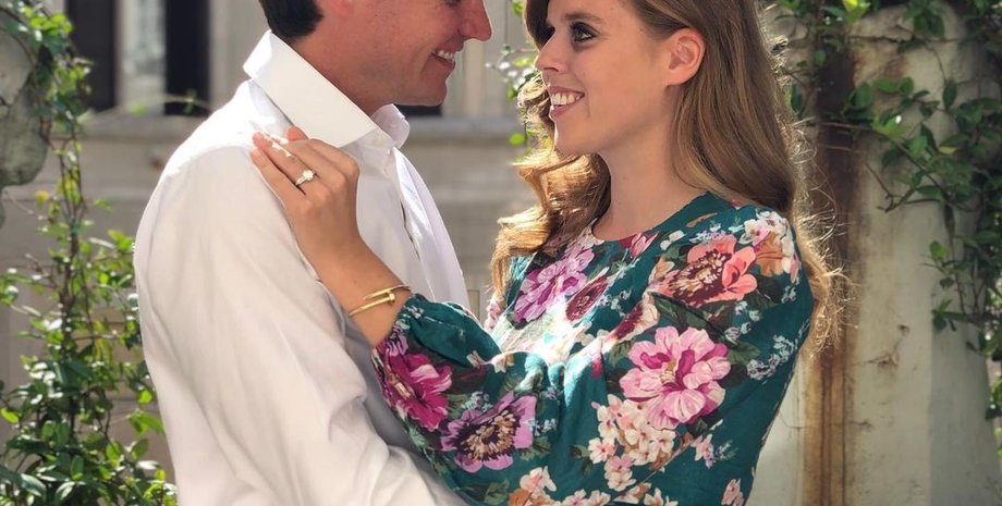 Помолвка принцессы Беатрис, принцесса беатрис, эдоардо мапелли моцци, платье