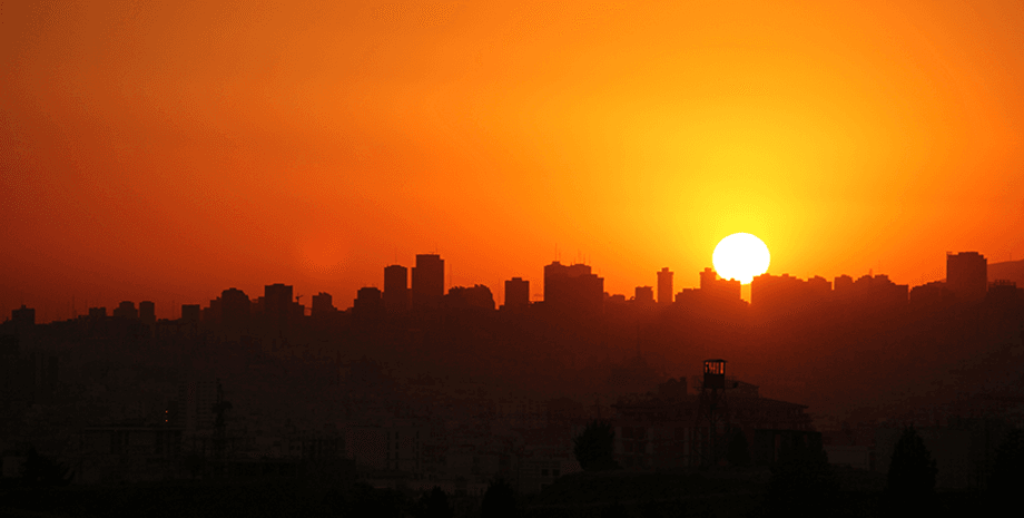 жара, солнце, дома, фото