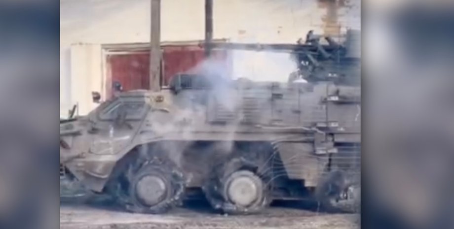 поврежденный бтр-4