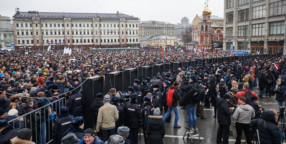 Акция в память о Немцове в Москве / Фото: Алексей Абанин, "Дождь"