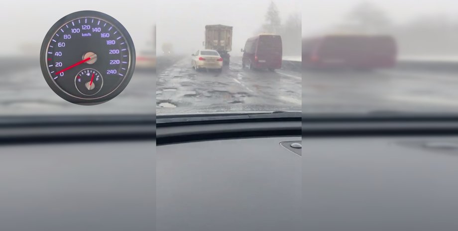 Швидкість на ділянці траси М-05