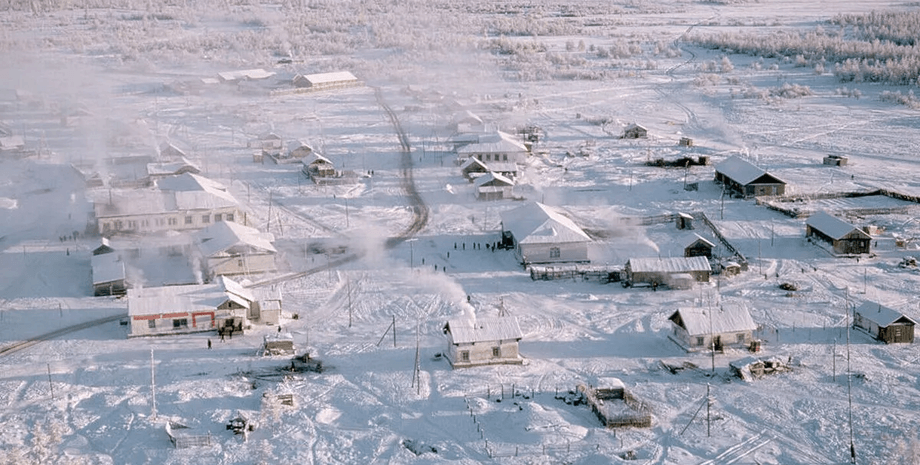 Город в России, одно из самых холодных мест, город, населенный пункт, мороз, снег, стихия, вечная зима, всегда зима, замерзают ресницы