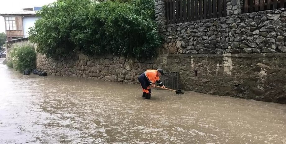 потоп, повінь в Криму, НС в Криму, затоплення в Криму