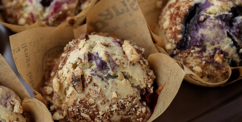 маффины с ягодами