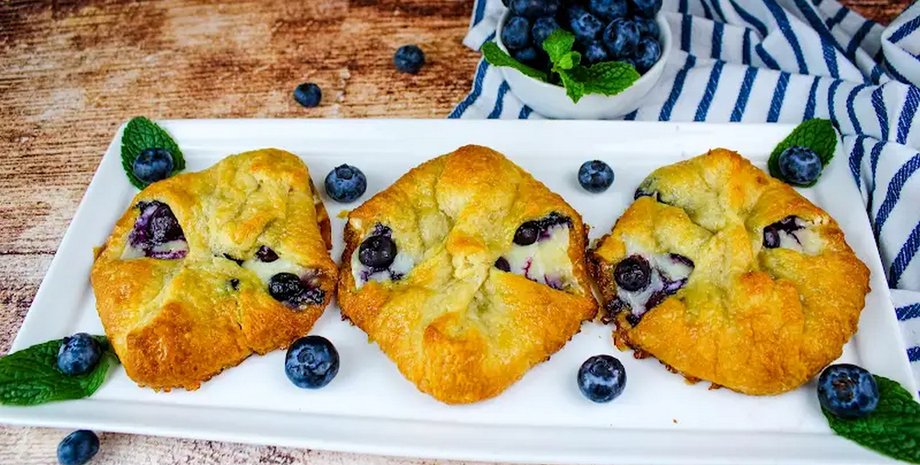 десерт, черника, ягоды, выпечка, рецепт