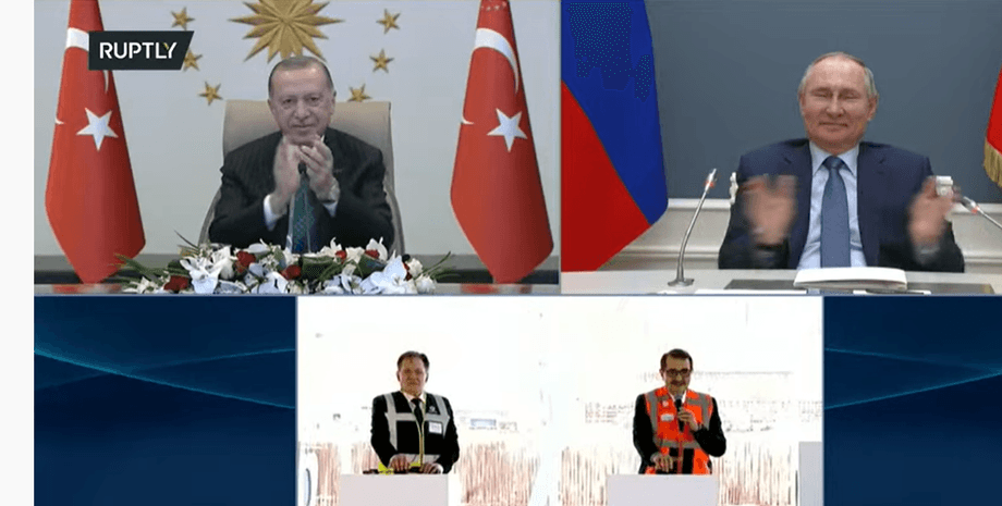 туреччина, аес, Аккую, путін, Ердоган, початок, будівництво, фото