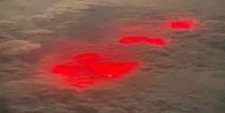 свечение, облака