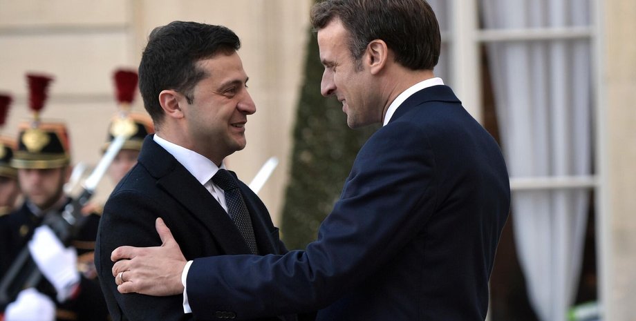 макрон, зеленский