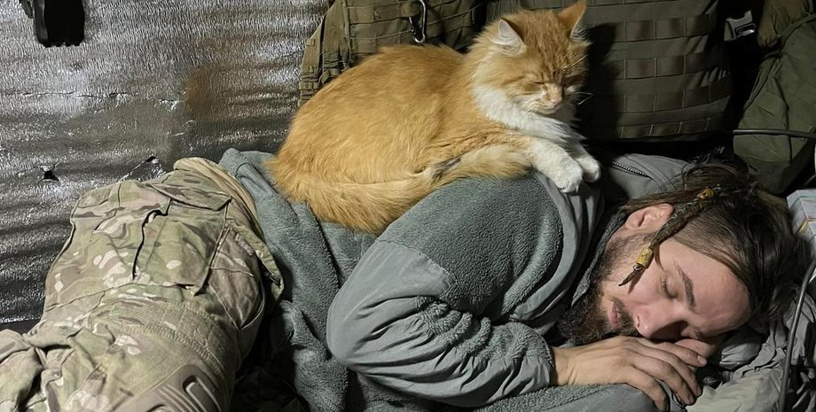 Максим Кривцов, рыжий кот, военный, украинский поэт, война РФ против Украины