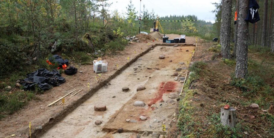 Раскопки, Финляндия, мезолит, кости