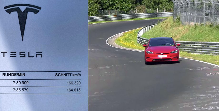 Tesla Model S Plaid на Нюрбургринзі, Нюрбургрінг, Північна петля, Нордшляйфе