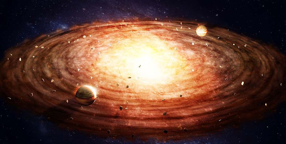 формирование планет, планеты, космос, свет