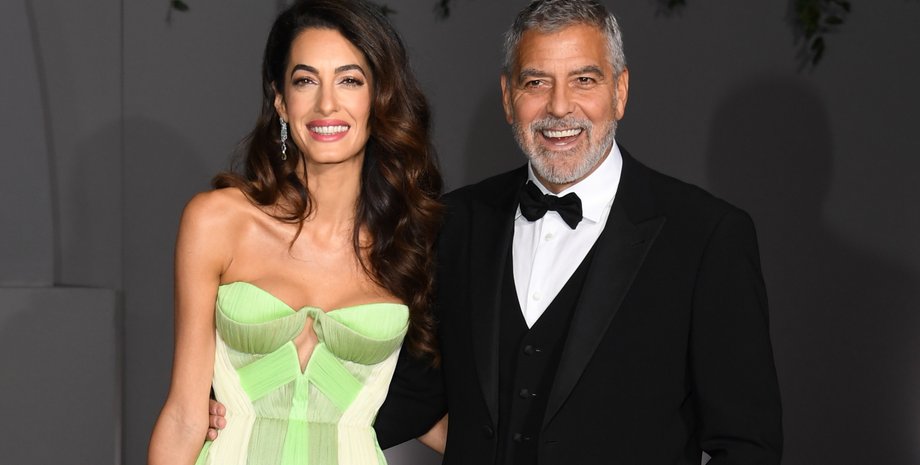 амаль клуни, джордж клуни, джулия робертс, зеленое платье, роскошное платье