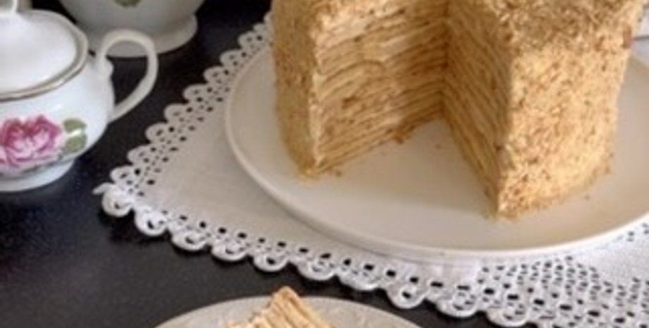 медовик, медовик без выпечки, медовик на сковороде