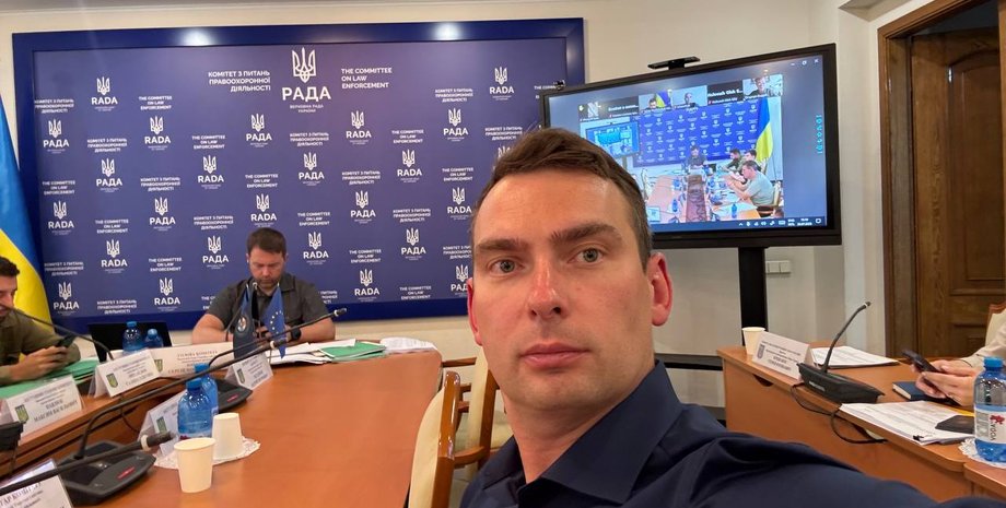 Нардеп Ярослав Железняк на засіданні Комітету з питань правоохоронної діяльності