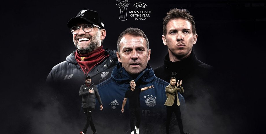 Ханс-Дитер Флик, Юрген Клопп и Юлиан Нагельсманн. Фото: УЕФА