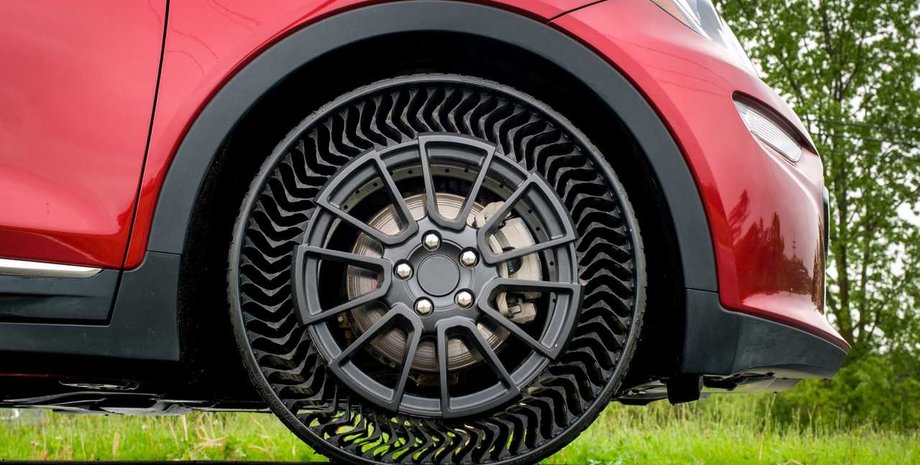 безвоздушные шины michelin uptis, безвоздушные шины, Michelin Uptis, шины Michelin, Chevrolet Bolt,новый Chevrolet Bolt