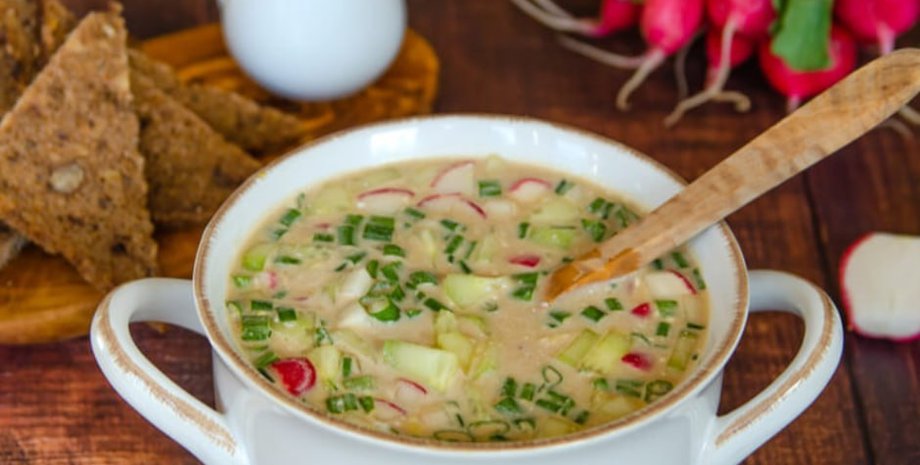 окрошка на бульйоні, рецепт окрошки