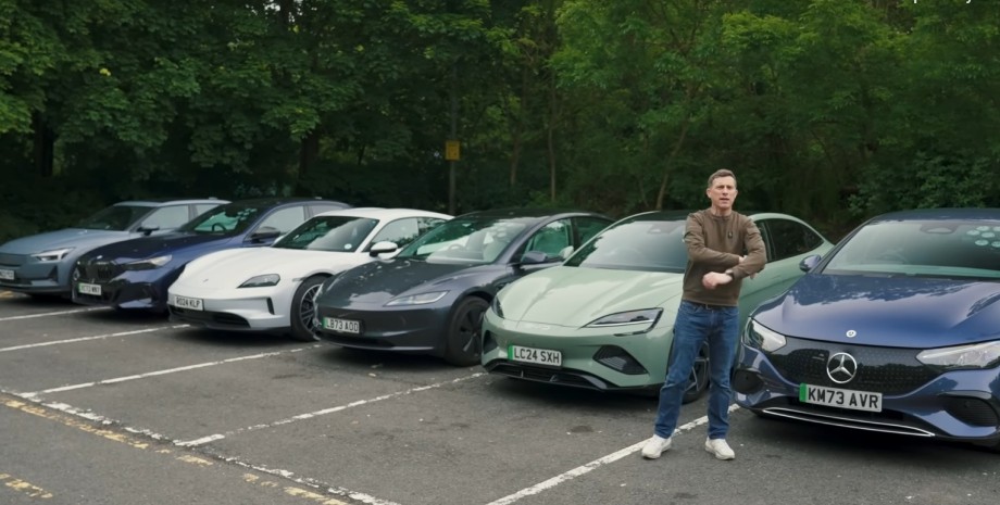 новые электромобили, запас хода электромобилей, Tesla Model 3, Porsche Taycan, BMW i5