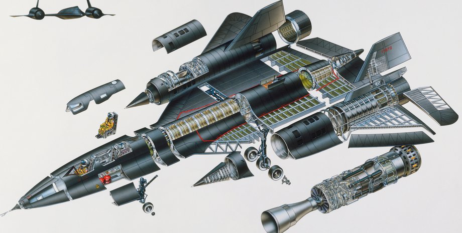 авіація США, ВПС США, літак, найшвидший літак, Blackbird SR-71, стратегічний надзвуковий літак-розвідник, стратегічний надзвуковий літак-розвідник
