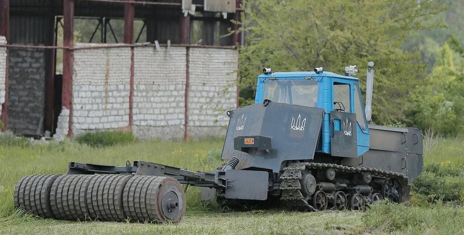 робот, сапер, мины