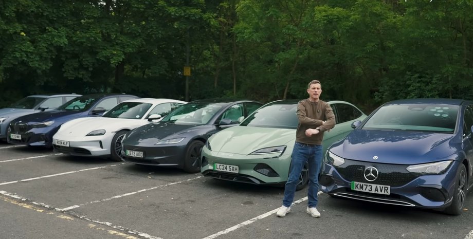 новые электромобили, запас хода электромобилей, Tesla Model 3, Porsche Taycan, BMW i5