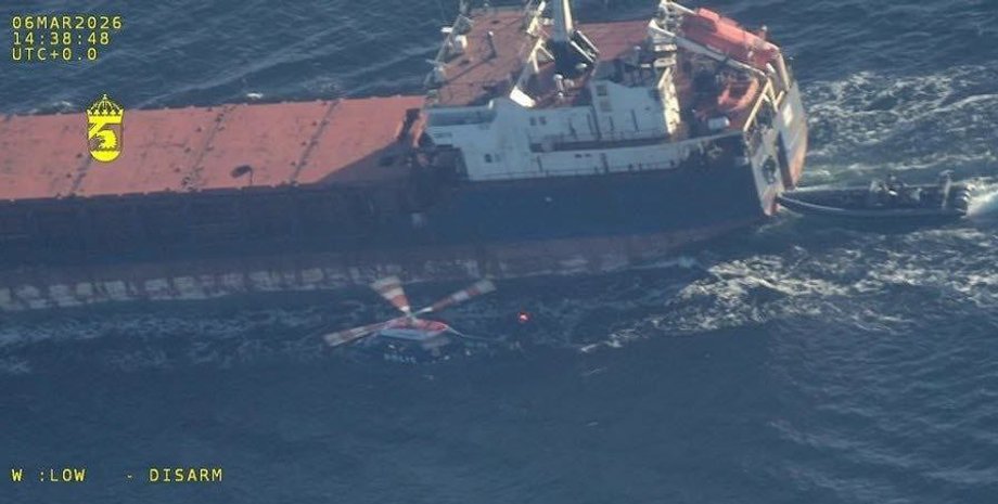 Швеція затримала підсанкційне російське судно під прапором Гвінеї