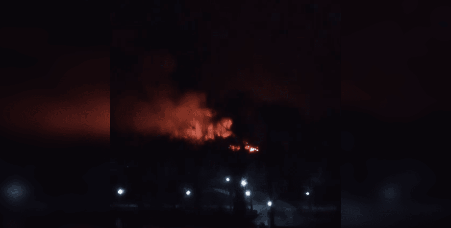 Пожар, огонь, Крым, Симферополь, птицефабрика